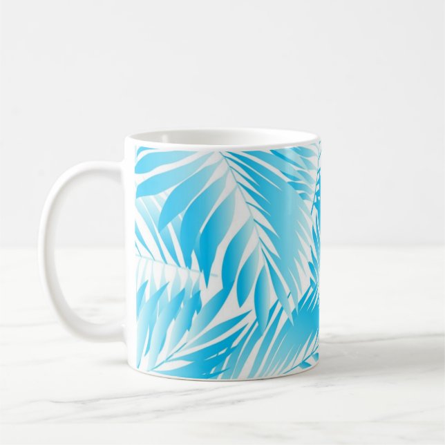 Caneca De Café Padrão de folhas (Esquerda)