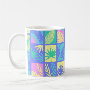Caneca De Café Padrão de folhas