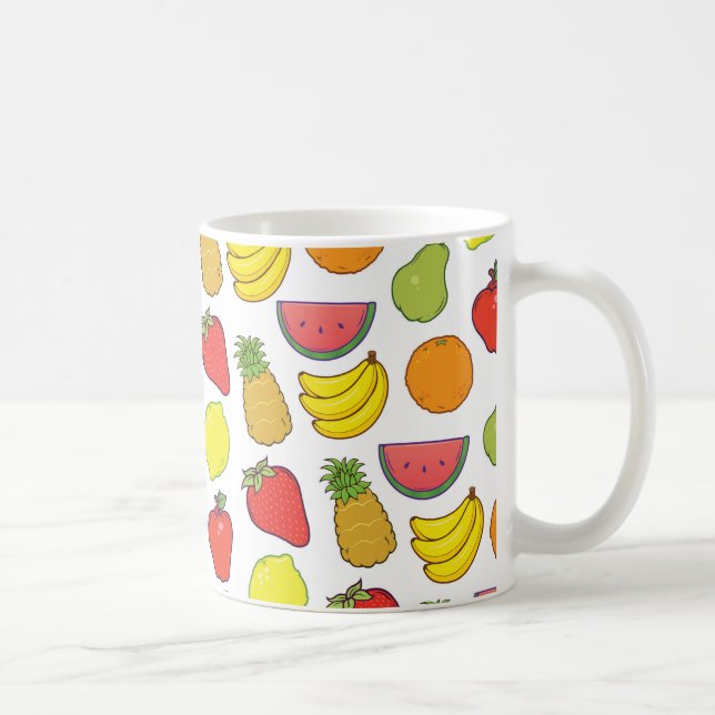 Caneca De Café Padrão de Fruta cômoda (Direita)
