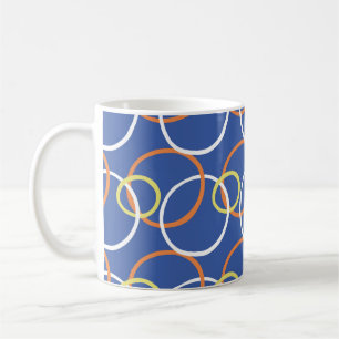 Caneca De Café padrão de fundo de textura contínua vintage. Pon