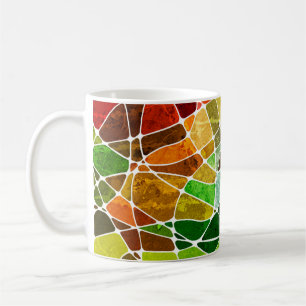 Caneca De Café padrão de fundo do abstrato geométrico grunge,grun