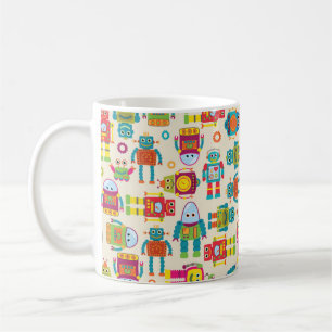 Caneca De Café Padrão de Fundo Invisível e Inclinável com Rob Cut