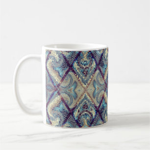 Caneca De Café Padrão de fundo sem costura. Padrão artístico m