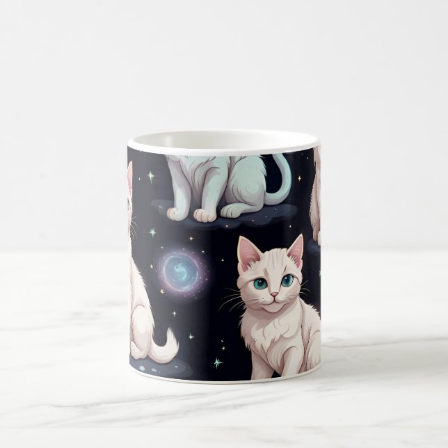 Caneca De Café Padrão de Gatos Frescos (Centro)
