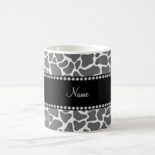 Caneca De Café Padrão de girafa de cinzas personalizadas