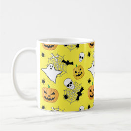 Caneca De Café Padrão de Halloween