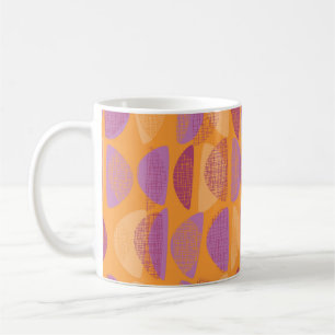 Caneca De Café padrão de ilustração do estilo moderno do meio