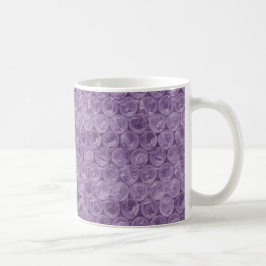 Caneca De Café Padrão de invólucro de bolhas roxas