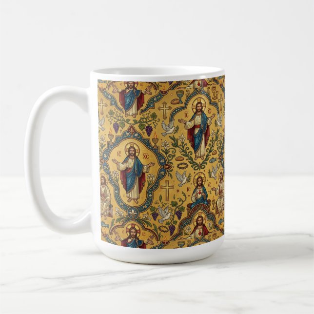 Caneca De Café Padrão de Jesus (Esquerda)