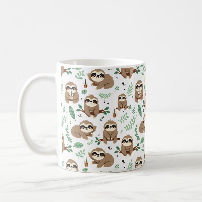 Caneca De Café Padrão de Lama Cuta (Esquerda)