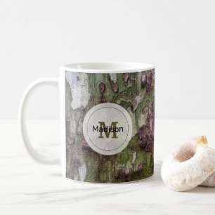 Caneca De Café Padrão de latido da camuflagem verde e castanho Mo