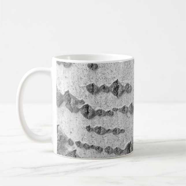 Caneca De Café Padrão de latido de aves (Esquerda)