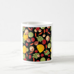 Caneca De Café Padrão de Legumes