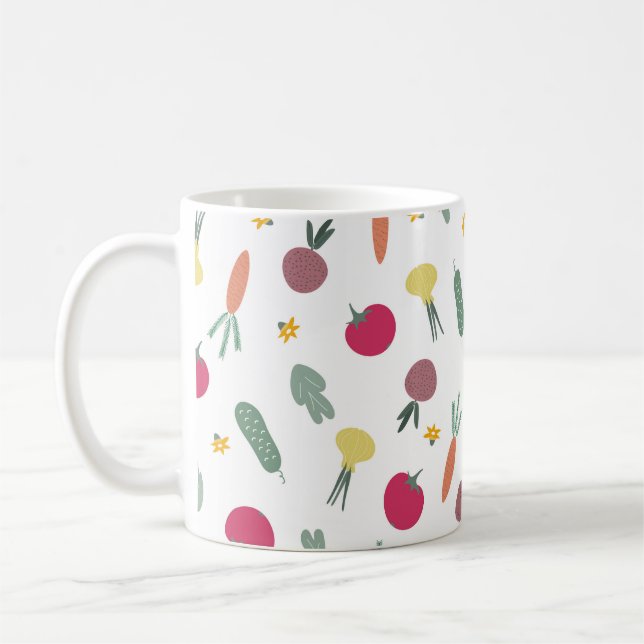 Caneca De Café padrão de legumes (Esquerda)
