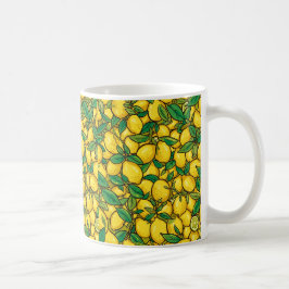 Caneca De Café Padrão de Limão Cítrico Fresco