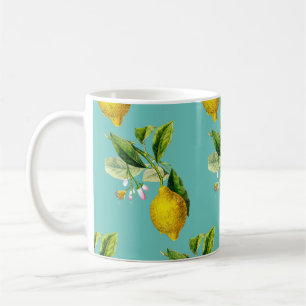 Caneca De Café Padrão de limões felizes