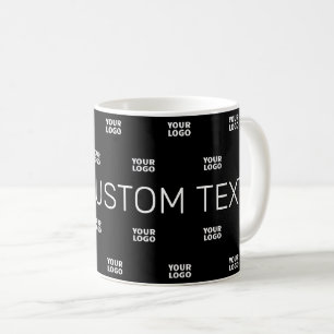 Caneca De Café Padrão de logotipo ou design moderno com qualquer