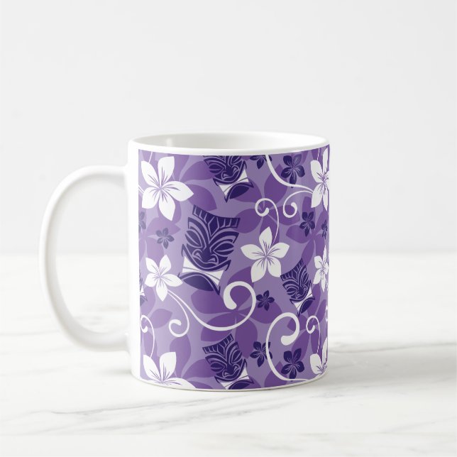 CANECA DE CAFÉ PADRÃO DE LUAU TIKI (ROLO) (Esquerda)
