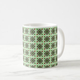 Caneca De Café Padrão de Mandala Floral