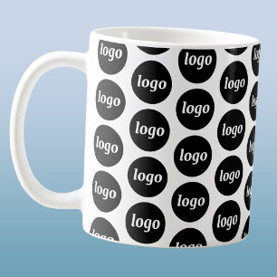 Caneca De Café Padrão de marcação de negócios com logotipo simple