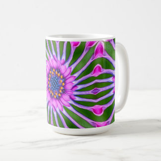 Caneca De Café Padrão de margarida estética