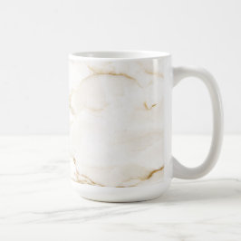 Caneca De Café Padrão de Mármore com Efeito Ouro Moderno