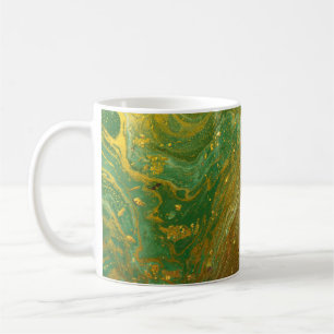 Caneca De Café Padrão de mármore líquido