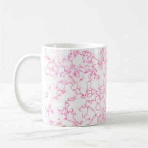 Caneca De Café Padrão de mármore rosa