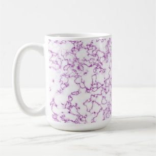 Caneca De Café Padrão de mármore roxo