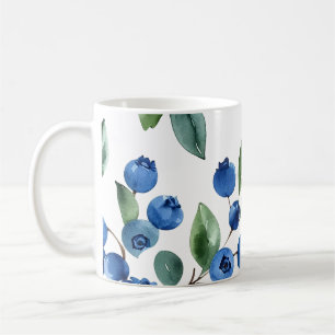 Caneca De Café padrão de mirtilo