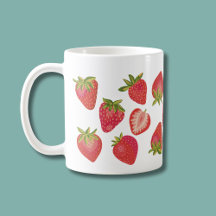 Padrão de Morango Fofo – Design Divertido de Fruta
