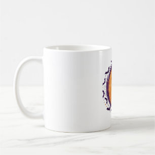 Caneca De Café Padrão de Morcegos da Lua Crescente na Noite de Ha