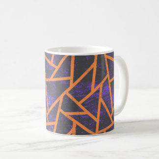 Caneca De Café Padrão de mosaico de Halloween