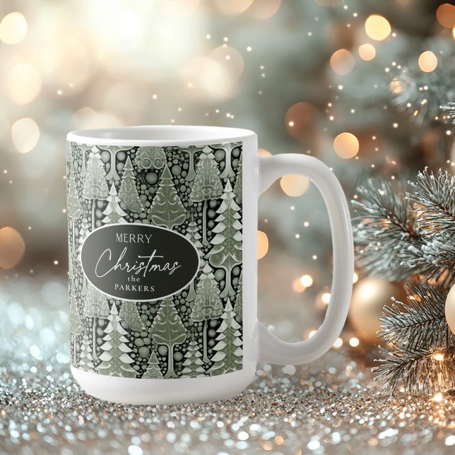 Caneca De Café Padrão de Natal da Terra Verde nº 6 ID1009 (Criador carregado)