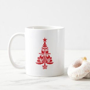 Caneca De Café Padrão de Natal na Suécia e na Escandinávia