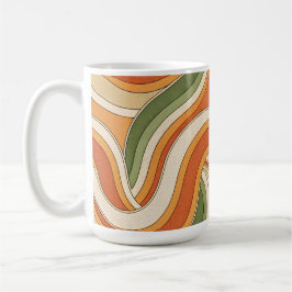 Caneca De Café Padrão de ondas mágicas