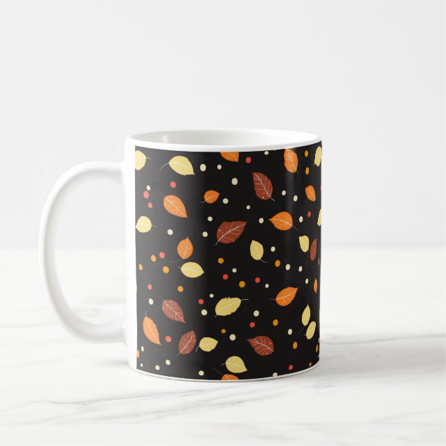 Caneca De Café Padrão de outono (Esquerda)