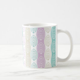 Caneca De Café Padrão de Ovo de Páscoa de Pastel - Design de Feri