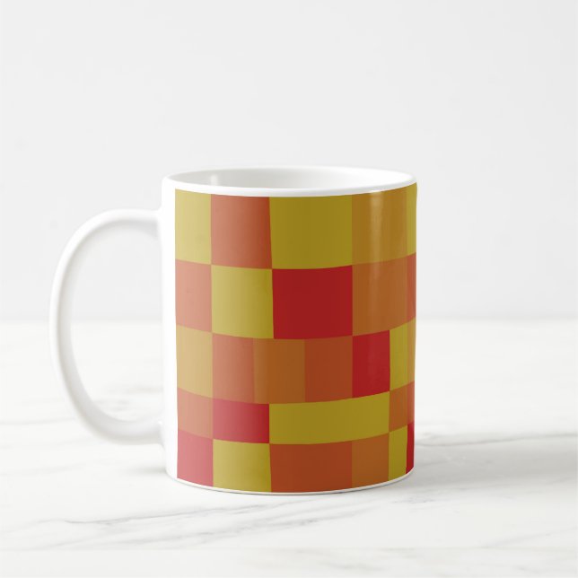 Caneca De Café Padrão de patch de cor do abstrato 280913 (Esquerda)