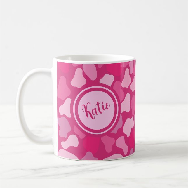 Caneca De Café Padrão de Pedra Rosa- (Esquerda)