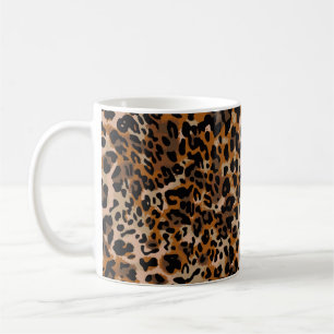 Caneca De Café padrão de pele de animal onipresente de jaguar ch