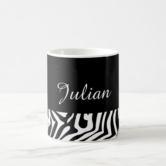 Caneca De Café Padrão de pele de zebra (Centro)
