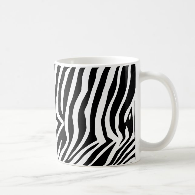 Caneca De Café Padrão de pele de zebra (Direita)