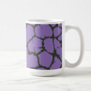 Caneca De Café Padrão de Pelo de Girafa Roxa