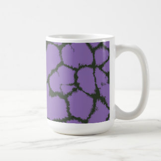 Caneca De Café Padrão de Pelo de Girafa Roxa