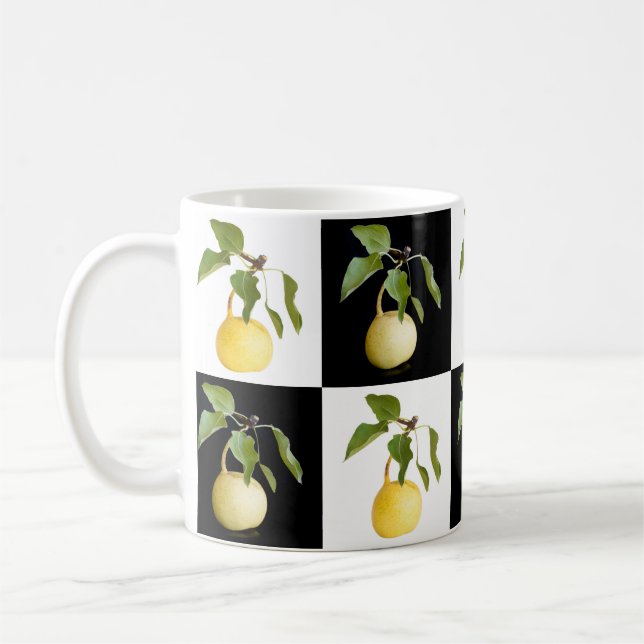 Caneca De Café Padrão de peras selvagens (Esquerda)