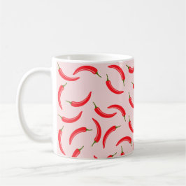Caneca De Café Padrão de Picy Red Chili