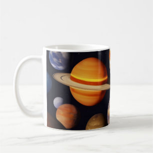 Caneca De Café Padrão de Planetas