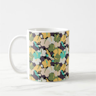 Caneca De Café padrão de plano de fundo uniforme de vintage com 