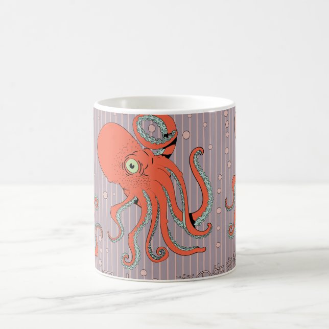 Caneca De Café Padrão de polvo japonês (Centro)